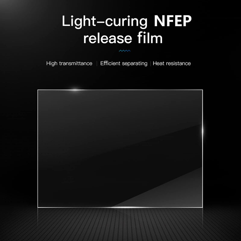 KOYOFEI 5PCS NFEP Film for Resin 3D Printer, nFEP(PFA) Release Film for ELEGOO Mars 4/Ultra/Max, Saturn(S), Photon Mono 2, M3, Sonic Mini 8K, Mono X 6K, M3 Plus,LCD Resin 3D Printer 260x200x0.127mm 5PCS 260x200mm