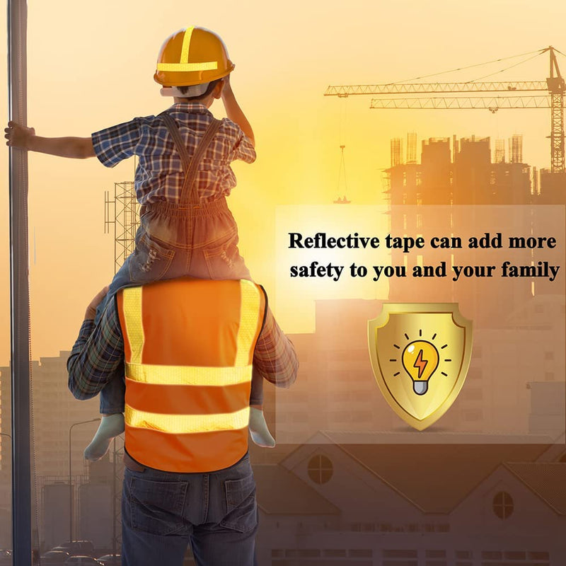 Reflective Safety Tape,1/2 Inch×45 Feet Yellow Reflective Strips,high Viscosity Waterproof Reflective Tape for Bikes Cars Ships Motorcycles Raincoat. 1/2 IN*45FT