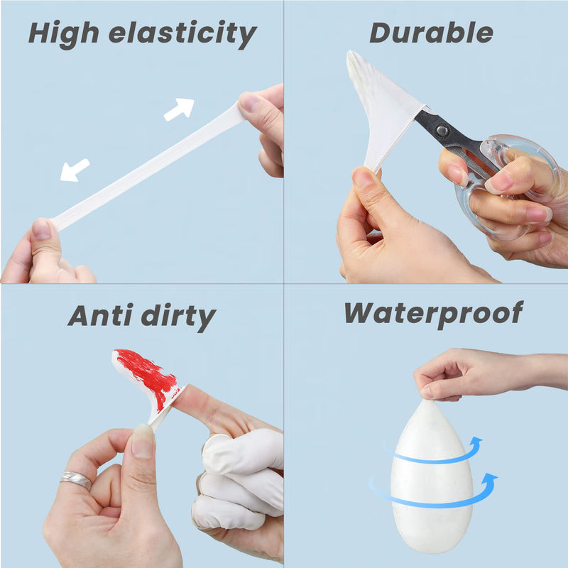 [Australia - AusPower] - Finger Cots, Inartato Latex Finger Protectors Rubber Finger Tips Sleeves Toes Gloves Multi-Used for Handmade, Beauty Nail, Tattoo Electronic Repair Apply (Medium Size 300 Pcs Per Case) Medium 