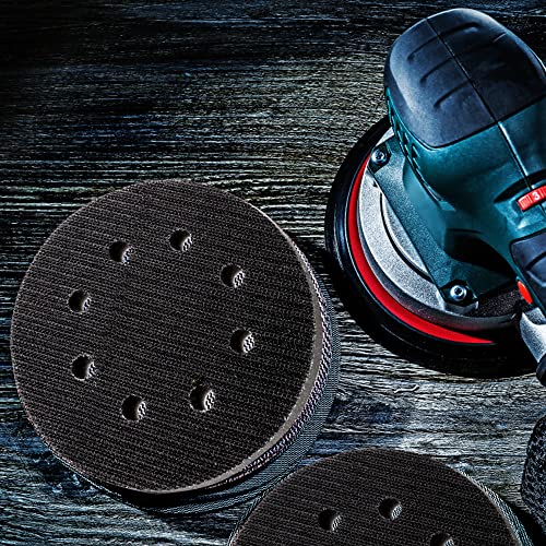 Ysglory 5-inch 8-hole foam sanding pads for orbital sander, 10-pack sanding disc backing pads