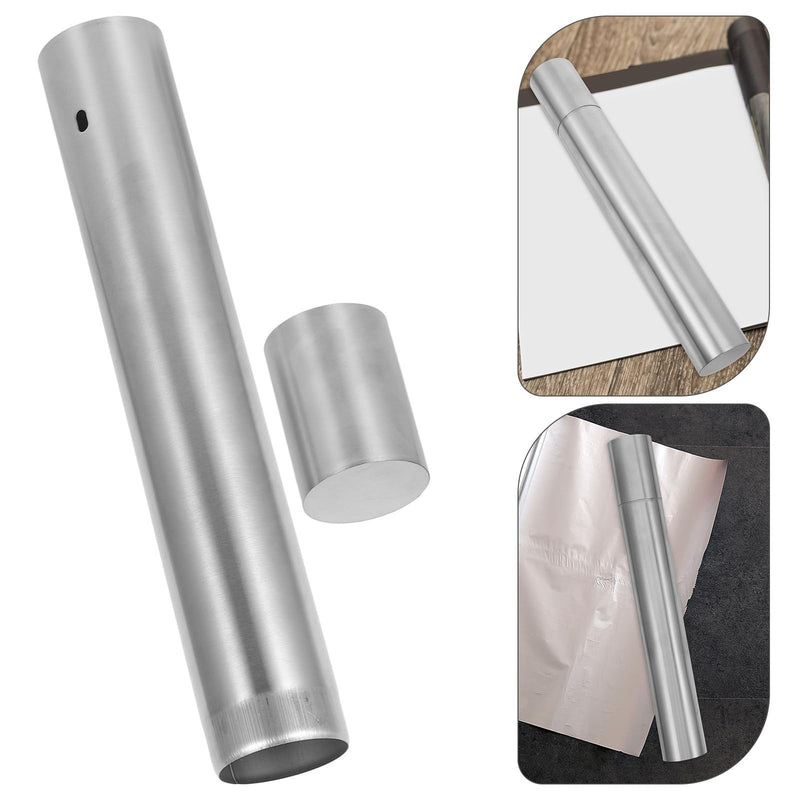 CHILDWEET Document Storage Tube Container Stainless Steel Large Capacity Lightweight and Portable for Birth Certificate and Important Documents on Various Occasions
