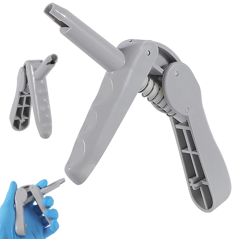 Resin Dental Composite Gun, 1/5 Piece Impression Injection Gun, Composite Material Dosing Injection Gun, Dental Dispenser Applicator, Compatible with Most Single Dose Tips (5) 5