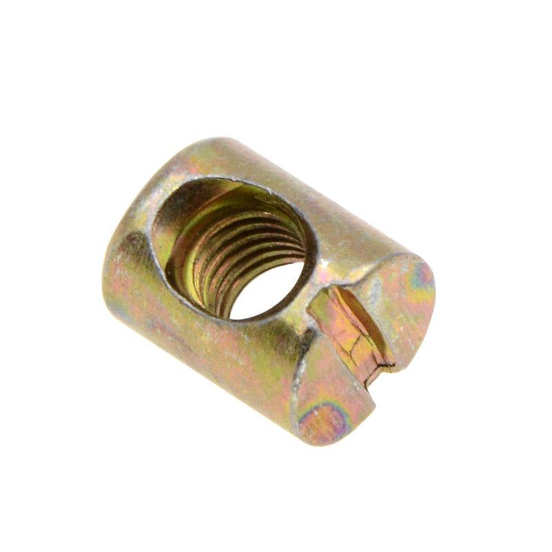 [Australia - AusPower] - YXQ 25Pcs M6 Barrel Nuts Cross Dowels Slotted Nuts for Furniture Beds Crib Chairs 