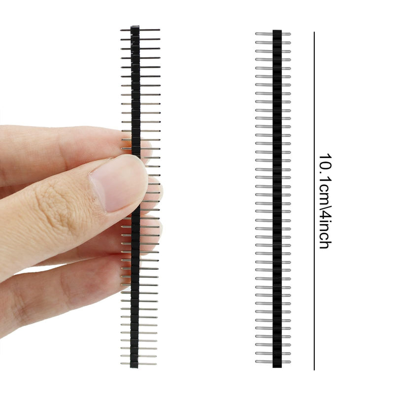 [Australia - AusPower] - 2.54 mm Pitch Straight Single Row Header Connector 1 x 40 Pins (50 Pieces) 