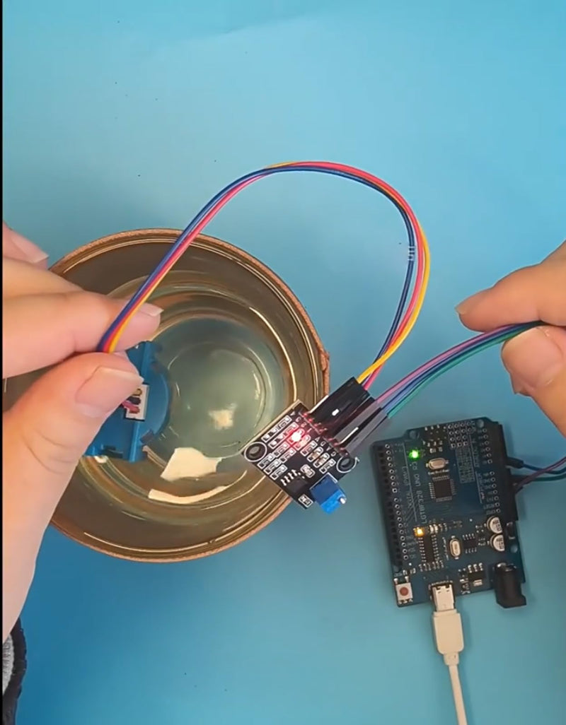 [Australia - AusPower] - Gikfun Water Quality Sensor Bundle: Waterproof DS18B20 Temperature Probe & TS-300B Turbidity Module 