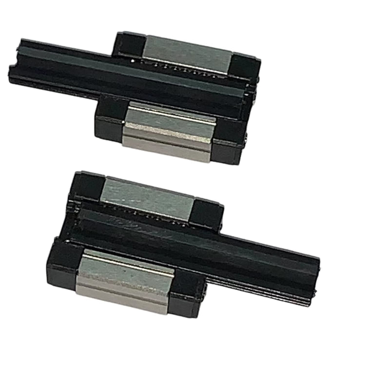 MGN7 C Carriage Block Bearing Ball Slider Block Long Style Black 2Pcs for 7mm MGN7 Miniature Linear Motion Sliding Guide Rail MR7 for CNC and 3D Printer