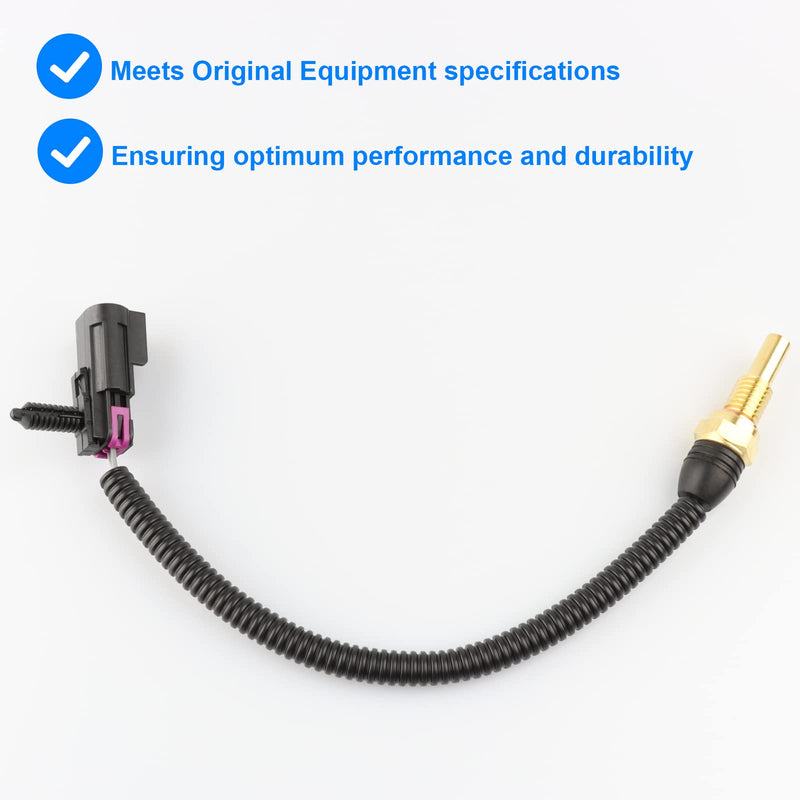 Coolant Temperature Sensor 213-963, 213963, 12564512 Compatible with Buick Chevy GMC Isuzu Oldsmobile Saab - 2002-2005 Trailblazer Envoy, 2004-2005 Rainier, 2003-2005 Ascender, 2002-2004 Bravada, More