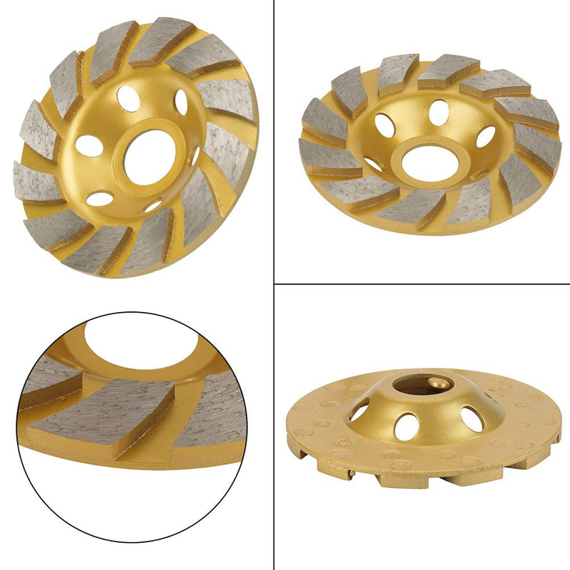 [Australia - AusPower] - 100 Grinding Wheel 6 Holes 100mm*4.5mm Diamond Segment Disc for Grinding Concrete Marble 
