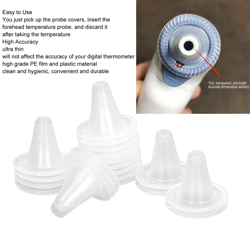 [Australia - AusPower] - 20pcs Disposable Ear Thermometer Probe Covers Ear Thermometer Refill Lens Filters Covers 