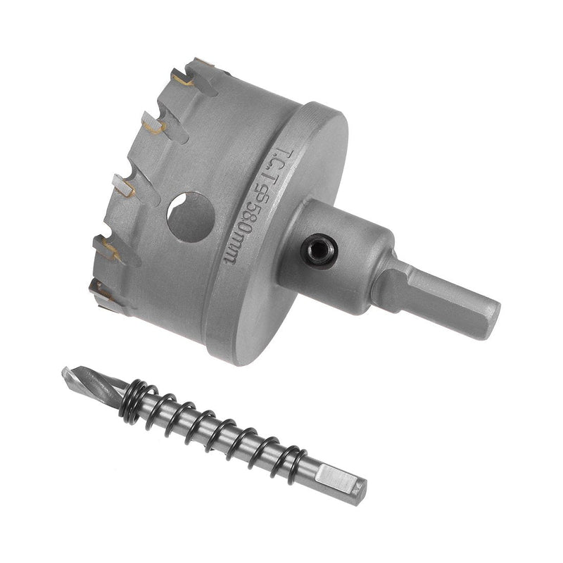 sourcing map Carbide Hole Cutter, Hole Saws for 5mm Stainless Steel Sheet Metal 58mm 58mm