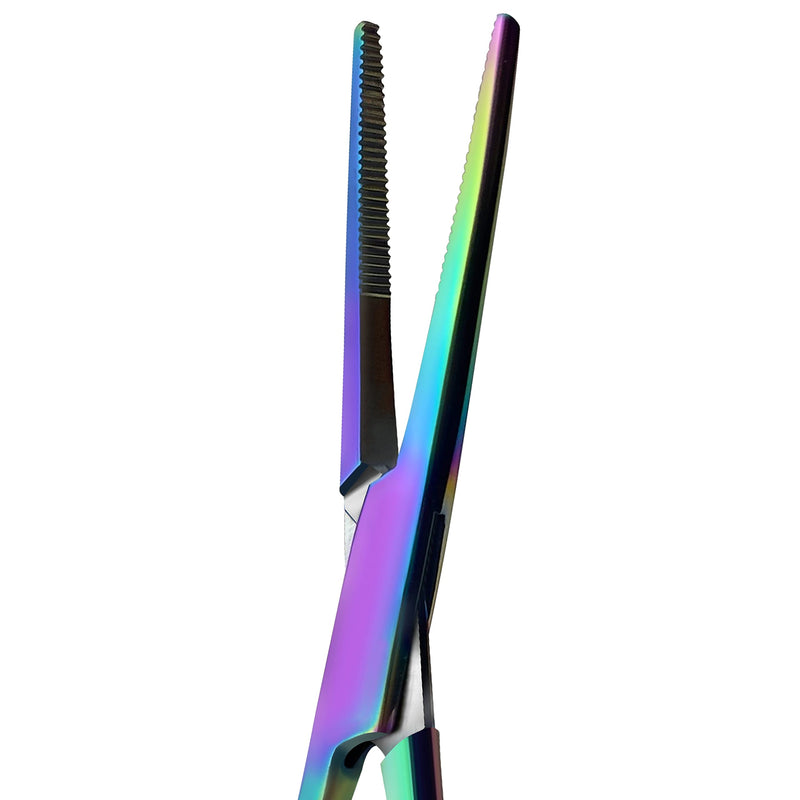 SURGICAL ONLINE Titanium Rainbow Hemostats & Scissors Set - Durable Material, Easy Identification, Precise Cutting, Versatile Use, Comfortable Grip (5.5 Inch, 3 pcs Set)