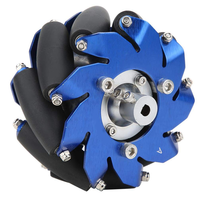 [Australia - AusPower] - 4in Mecanum Wheel Aluminum Right Wheel,45 Degree Omnidirectional Wheel Robot Drive Wheel Industrial Robot Parts, Single Wheel Load 30KG 