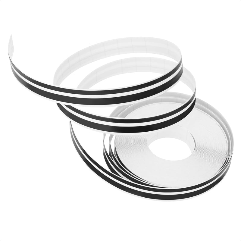 2 Rolls 32Ft Car Pinstripe Tape, Automotive Pinstriping Tape Stickers Vinyl DIY Stripes Pinstripe Emblems Trim Decals for Car, SUVs, Pickups, Motorcycle and Boat, Racing Stripes (Black) Black-2
