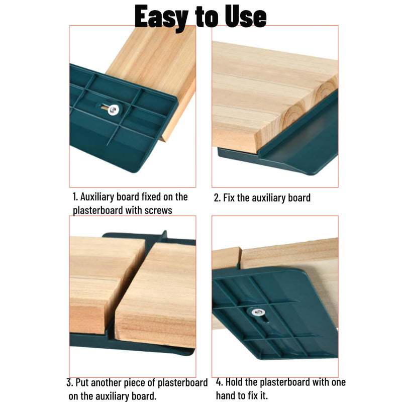 [Australia - AusPower] - 2 Pcs Abs Ceiling Fitting Drywall Tool, Board 15X8Mm for Ceiling Installation Home Decoration Works 