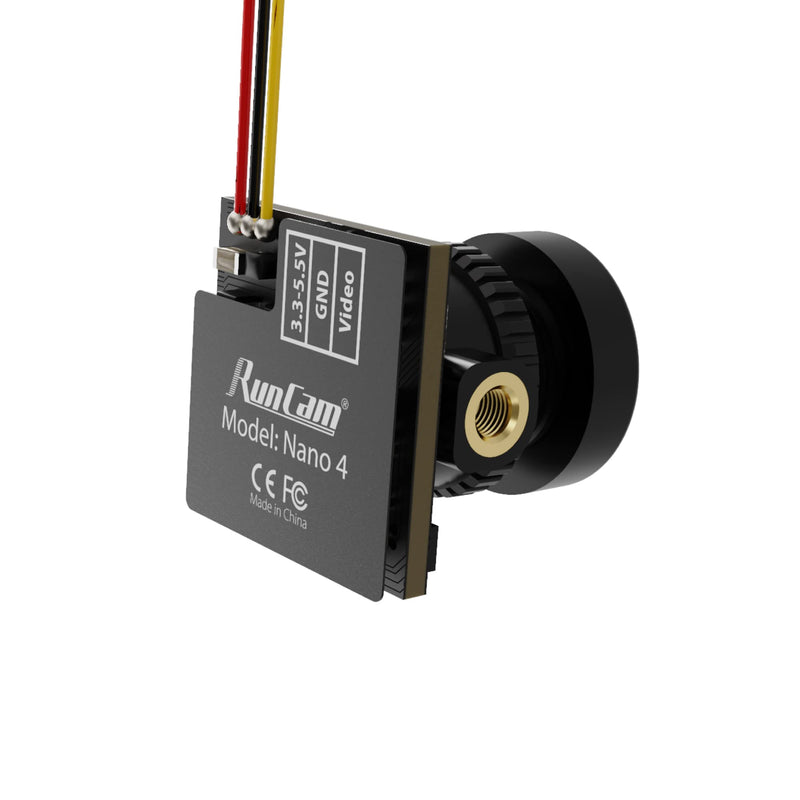 [Australia - AusPower] - RunCam FPV Camera Nano 4 Mini Cam 800TVL 2.1mm Lens FOV 155 Degree CMOS PAL NTSC Switchable for RC FPV Racing Drone Quadcopter 