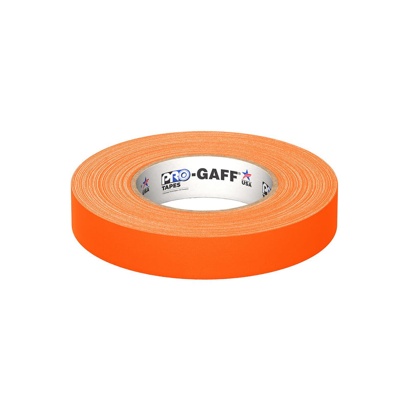 [Australia - AusPower] - 1" Width ProTapes Pro Gaff Premium Matte Cloth Gaffer's Tape With Rubber Adhesive, 50 yds Length x, Fluorescent Orange (Pack of 1) 