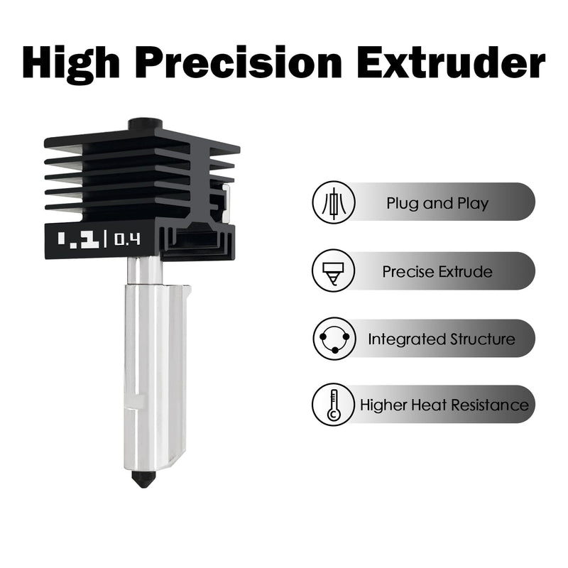 HzdaDeve 3 Pack 0.4MM Hotend for P2S/X2D/H2S/H2D/A1/A1 Mini Combo Print Head Hot End Kit Extruder High-Temperature Removable Hardened Steel Nozzle Silicone Cover Heater Sink for Bambu Lab 3D Printer 3PK 0.4MM