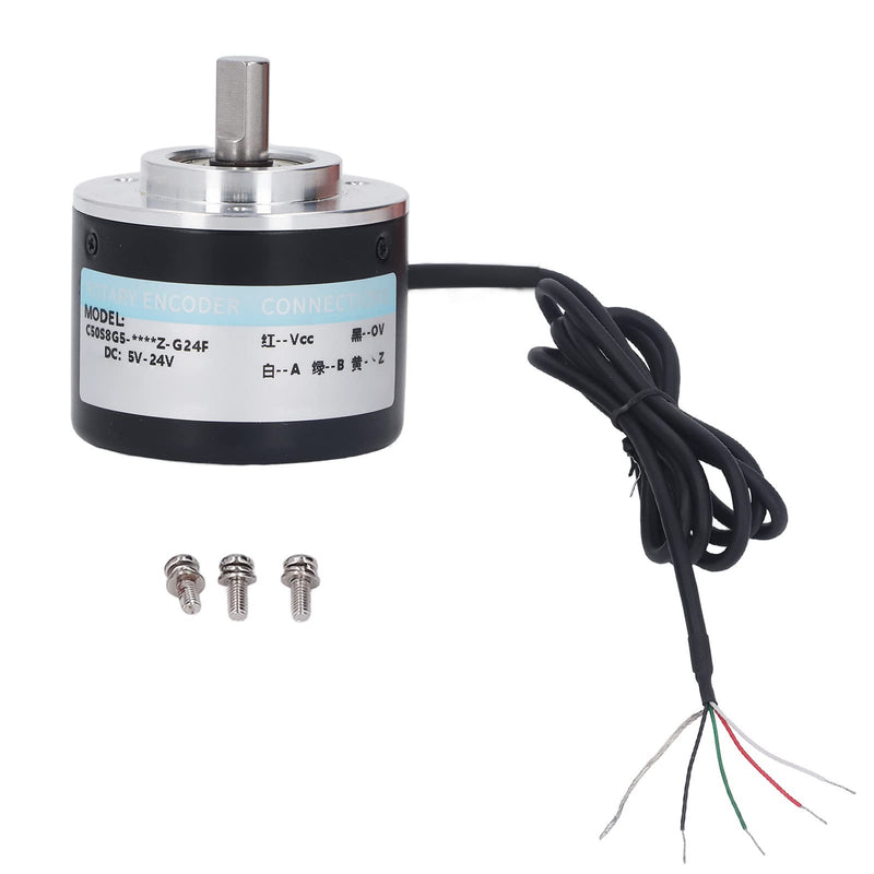 [Australia - AusPower] - Incremental Rotary Encoder, 1200/2000PR DC5V-24V 2 Phase Incremental Rotary Encoder, 50mm OD, PNP Output (2000P/R) 