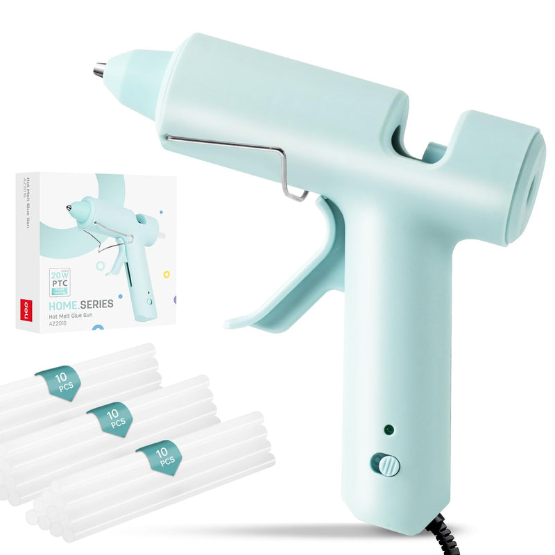 [Australia - AusPower] - Hot Glue Gun, Mini Hot Glue Gun Kit with 30 Glue Sticks, Consistent Flow, Fast Heating& Ergonomic Design for School Arts& Crafts, DIY Projects and Home Repairs& Decoration 20W Hot Glue Gun 