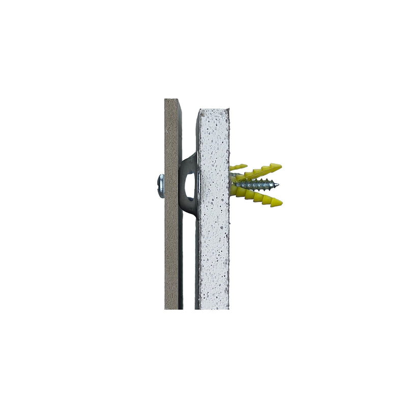 [Australia - AusPower] - Triton Products Pegboard Mounting and Spacer Kit for Wall and Garage Organization, Zinc-Plated Steel, 16 Pieces 