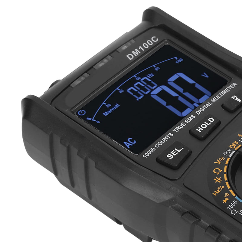 [Australia - AusPower] - Electrical Multimeter, Digital Hand‑Automatic Integration 10A/999.9V Multimeter DM100C for Electrical Maintenance 