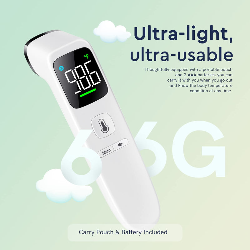 [Australia - AusPower] - Forehead Thermometer & Ear Thermometer for Adults and Kids - LED White & LCD White 