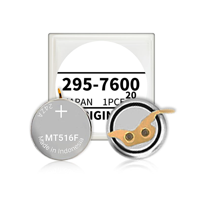 [Australia - AusPower] - 295-7600 Battery, Compatible with Citizen Eco-Drive 295-76/295-7600 A930 A980 B020 B023 A930 A980 MT516 MT516F Sealed Capacitor Rechargeable Battery 
