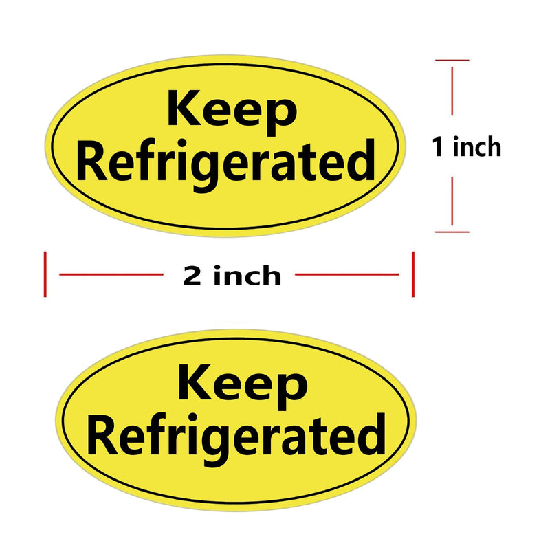Keep Refrigerated Stickers,1x2 inch Waterproof Keep Cold Food Packaging Warning Labels for Pharmacy, Drug Stores, Warning Labels, and Health clinics （500 Pcs）