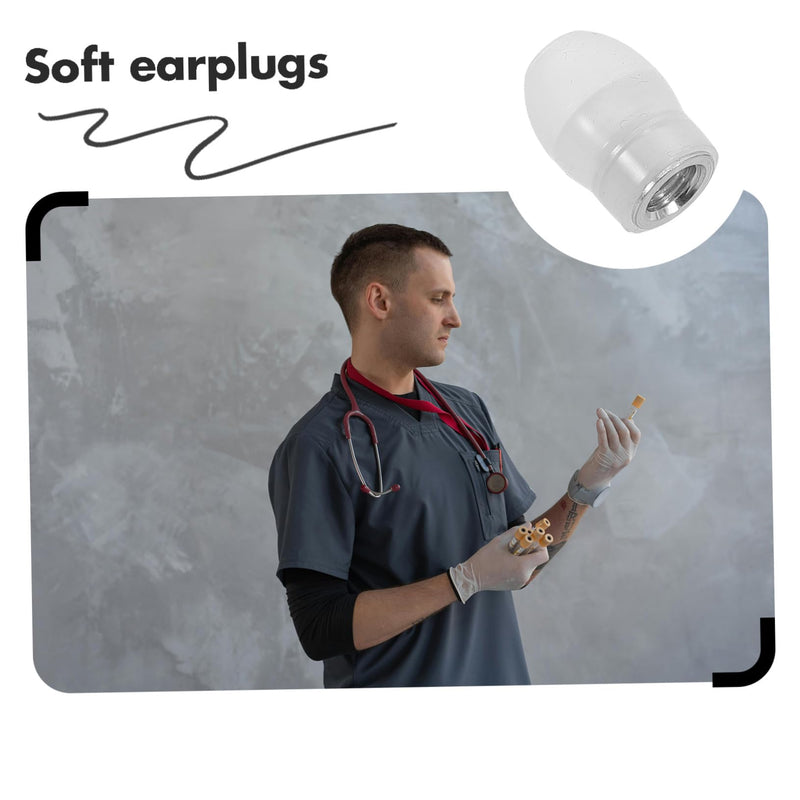 COLLBATH Pack of 2 Soft Ear Plugs Replacement Parts with Thread Stethoscope Earphones Attachments for Comfortable Fit Durable Noise Isolating Suitable for Medical Examination and Everyday Use