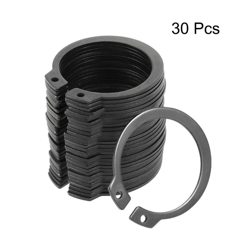 [Australia - AusPower] - uxcell 33.5mm External Circlips C-Clip Retaining Shaft Snap Rings 65Mn 30pcs 