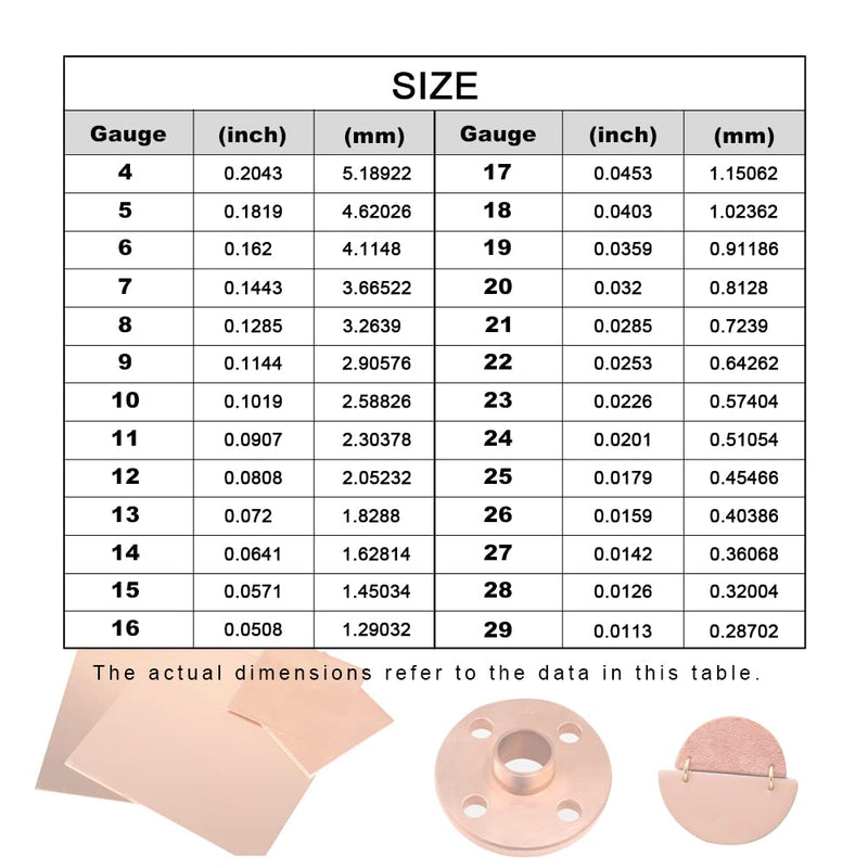 2 Pcs Pure Copper Round Plate, 24 Gauge 0.02" Thickness x 8" Diameter, Copper Metal Sheet for Crafts Dia: 8" Thickness:24Ga/0.5mm