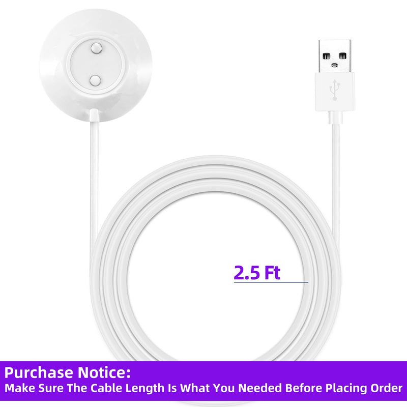 [Australia - AusPower] - Rose Charger, Replacement Rose Standing Base Dock Station, Magnetic Fast Charging USB Cable Charger for Rose - 2 Pack, 2.5Ft 