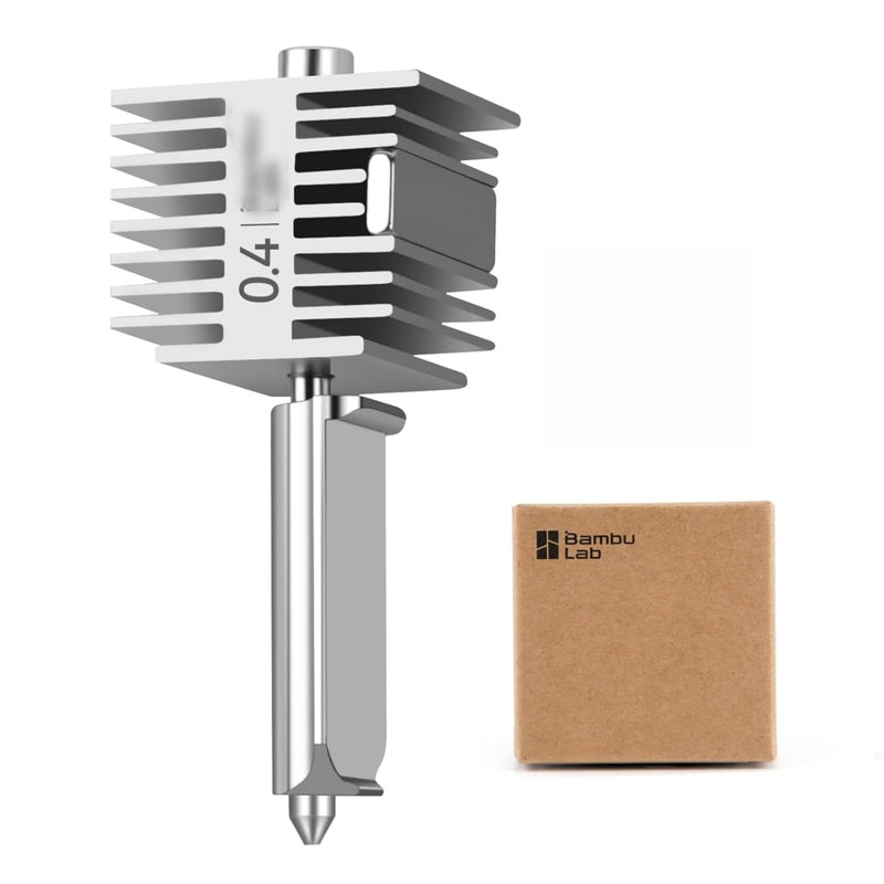 [Australia - AusPower] - Original BambuLAB A1 3D Printer Hotend, A1 Mini Stainless Steel Hotend Kit,All Metal Extruder Hot End for Bambu Lab A1 Series 3D Printer Accessories (A1 0.4mm Stainless Hotend) A1 0.4mm Stainless Hotend 