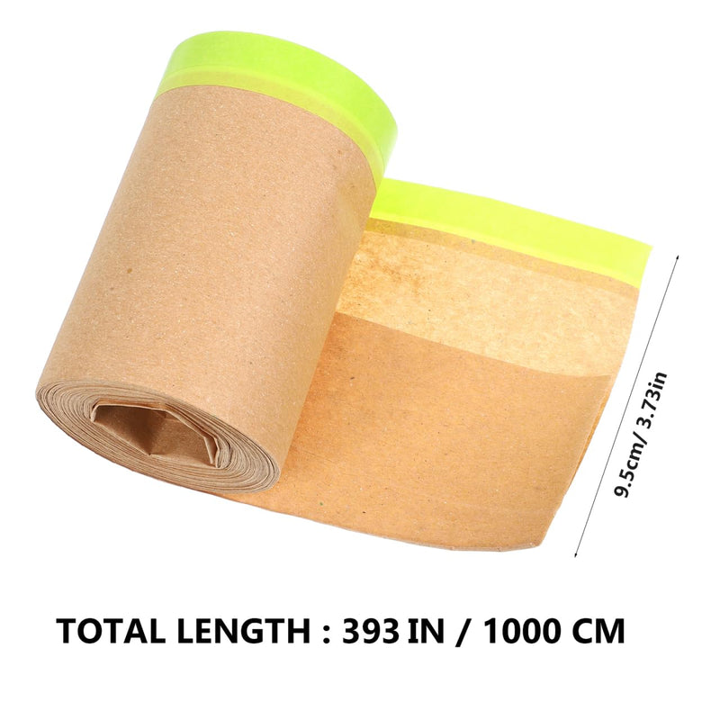 DECHOUS Pre-Taped Masking Paper for Painting, Automotive Paint Protection Roll, Adhesive Drape Paper for Car, Home, Furniture Covering