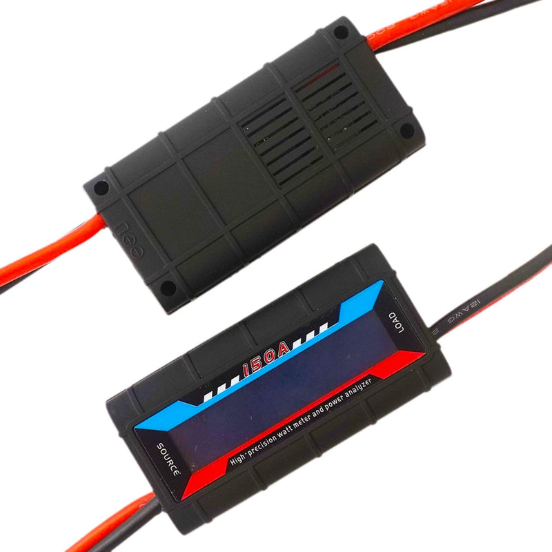[Australia - AusPower] - 2Pcs 200A RC Watt Meter, DC 0-60V High Precision Power Analyzer, Volt Amp Watt Checker with Digital LCD Screen for Voltage/Current/Power/Charge/Energy Measurement 200A 60V 