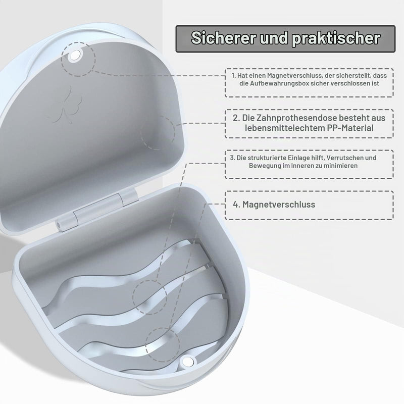 Dental Braces Box, Dental Prosthesis Container, Dental Splint Box, Braces Box, Braces Box, Box for Dentures, Prosthesis Box, Prosthetic Container, Denture Box, White