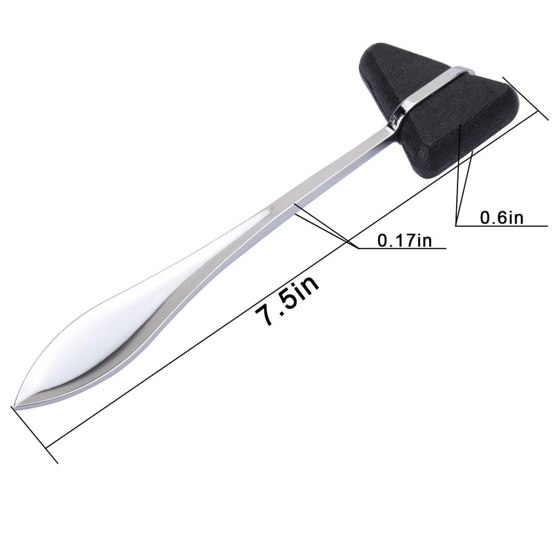 [Australia - AusPower] - 2 Pack Taylor Neurological Reflex Hammer, Taylor Neuro Hammer?7-1/2-inch (Black) 