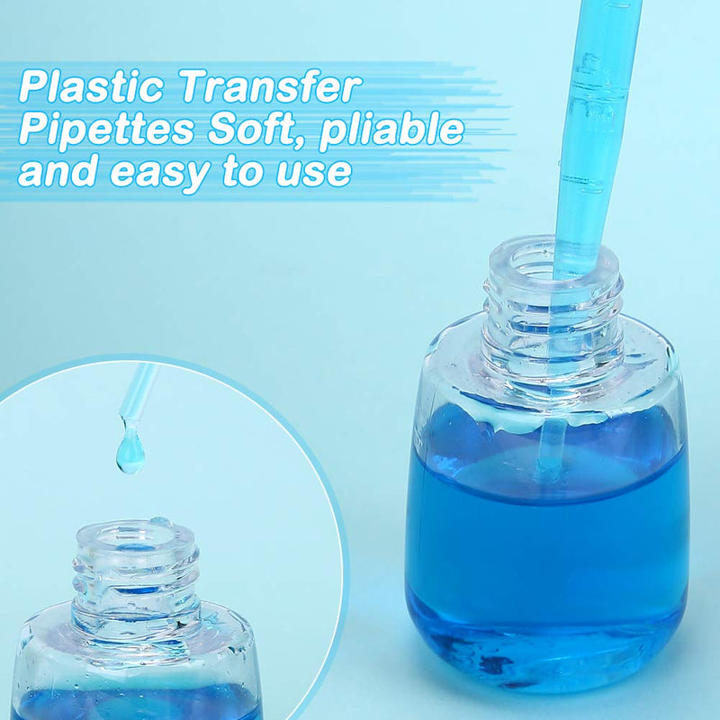 [Australia - AusPower] - 50PCS Plastic Disposable Transfer Pipettes, 3ml Calibrated Pipette Dropper for Science Laboratory 50 