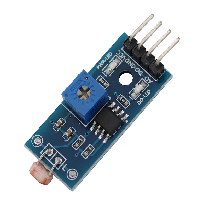 5pcs 4 Pin Photoresistor Sensor Light Detection Photoresistor Module Light Sensor Light Detector Module with Digital Output