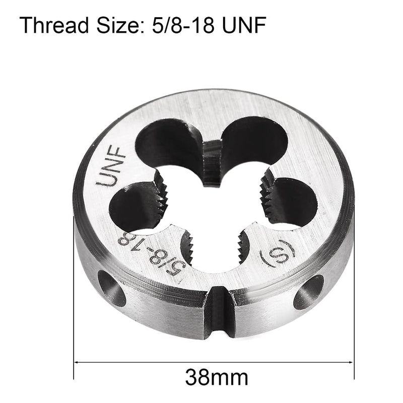 [Australia - AusPower] - sourcing map Right Round Die Die Die HSS HSS High Speed Steel 5/8" - 18 UNF 