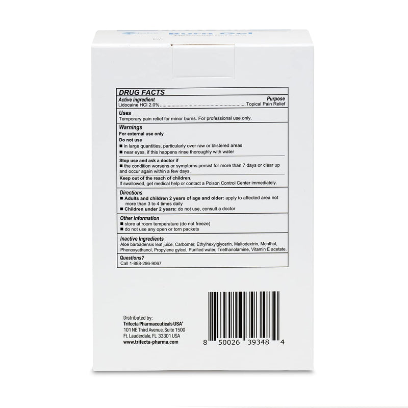 [Australia - AusPower] - Globe First Aid Burn Gel with Aloe 0.9g Packets, (Box of 144) Advanced First Aid Gel for Temporary Relief of Minor Burns, Cuts, and Scrapes 