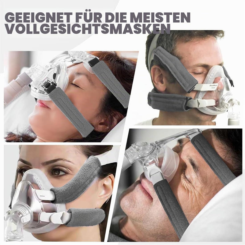 JEYORZY CPAP Strap Covers Face Pads CPAP Comfort Pad Face Pad Strap Comfort Pads CPAP Strap Covers CPAP Face Pads CPAP Strap Comfort Pads CPAP Face Pad CPAP Accessories Pack of 6 gray