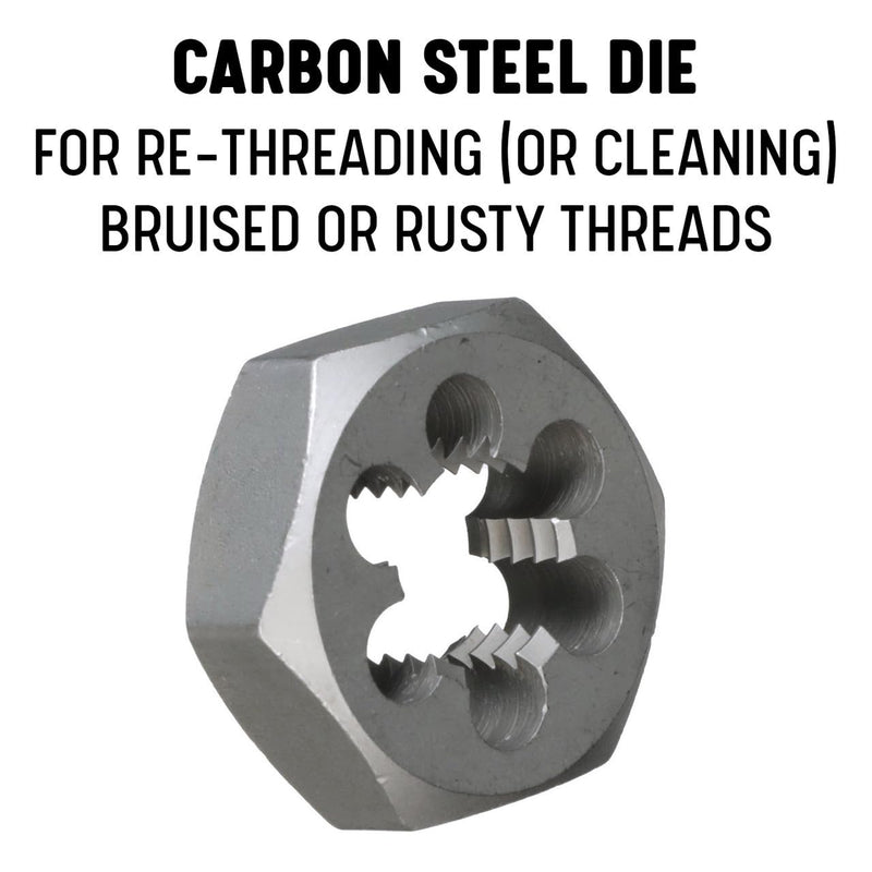 [Australia - AusPower] - Drill America m12 X 1.25 Tap and Die Kit, HSS Plug Tap and Carbon Hex Die, POUT Series Tap and Hex Die 