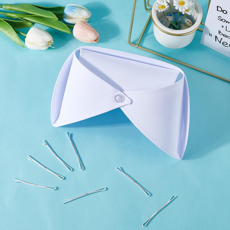 CREATCABIN Nurse Hat Headband White Nurse Cap with 10 Hairpins Female Nursing Caps Costume for Adults Cotton for Women Nursing Party Cosplay Accessories 39.5 x 17 cm