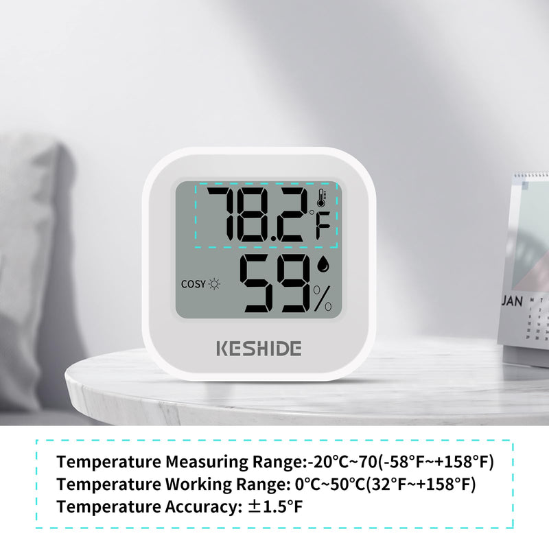 Digital Hygrometer Thermometer for Room Temperature Humidity Meter Indoor Thermometer Accuracy Calibration LCD Temperature Sensor, Bedroom, Baby Room, Office, Greenhouse, Cellar 2