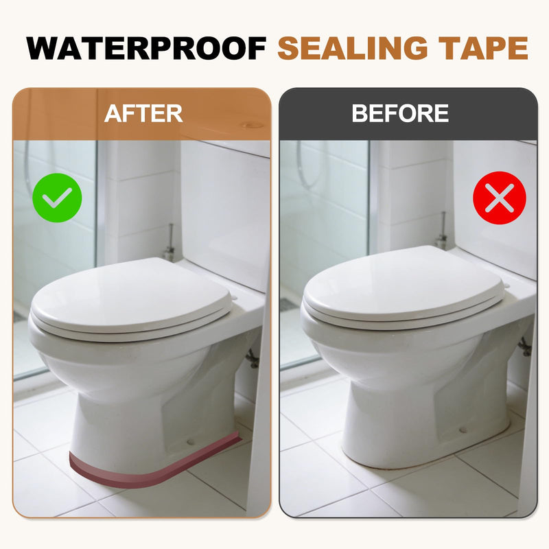 uxcell Caulk Tape Waterproof, 0.83 Inch x 16.4 ft Self-Adhesive Sealant Sealing Strip Caulking Sealant Tape PVC with Tool for Kitchen Sink Toilet Bathroom Bathtub Floor, Gray