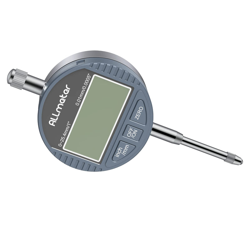 [Australia - AusPower] - Digital Dial Indicator 0.01mm/0.0005'' Digital Probe Dial Test Indicators 0-25.4mm Electronic Indicator Gauge with Large LCD Display for Industrial Laboratory 3D Printer Switchable mm/inch 