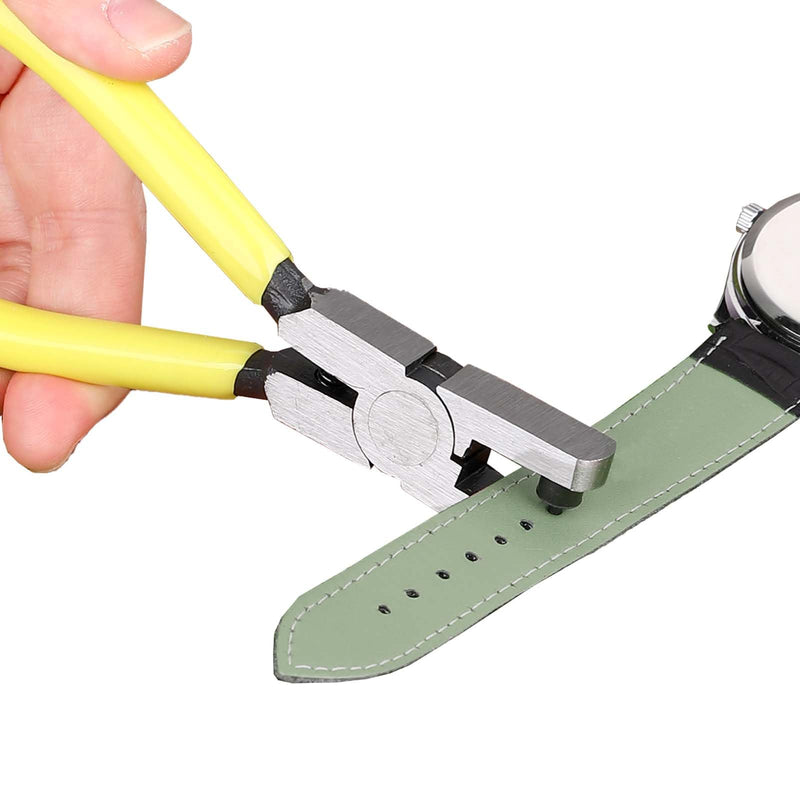 [Australia - AusPower] - Watch Band Leather Hole Punch Plier Universal 2.0mm Shoe Strap Hole Puncher Wrist Belt Punch Hole Tool Puncher Pliers Repair Tools Suitable for Belts, Shoes, Fabric, DIY Crafts Projects, Dog Collars 