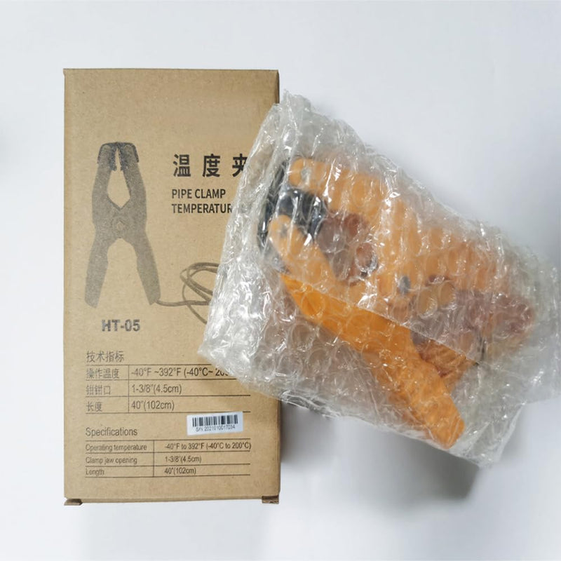 [Australia - AusPower] - 2 PCS Temperature Clamp K Type Temperature Pipe,Aideepen HVAC Thermocouple Clamp Probe Temperature Probe Clamp -40~392°F(-40~200℃) 