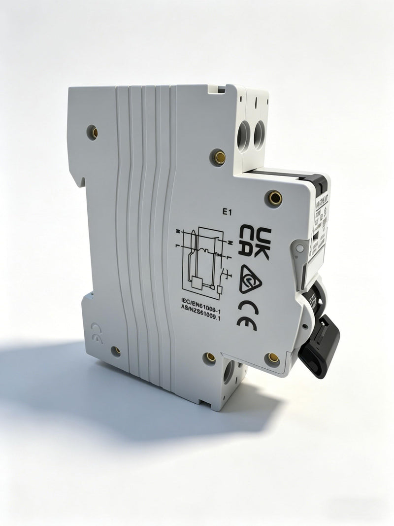 RCBO FI/LS Switch 16A Type A, 30mA Residual Current Circuit Breaker, 1P+N 230V 4.5kA, Curve B, Top-Hat Rail Switch for New Construction and Old Building Renovation Curve B-16A